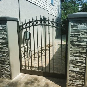 Backyard Iron Gate for Dogs